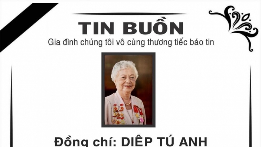 Nữ biệt động Sài Gòn Diệp Tú Anh qua đời